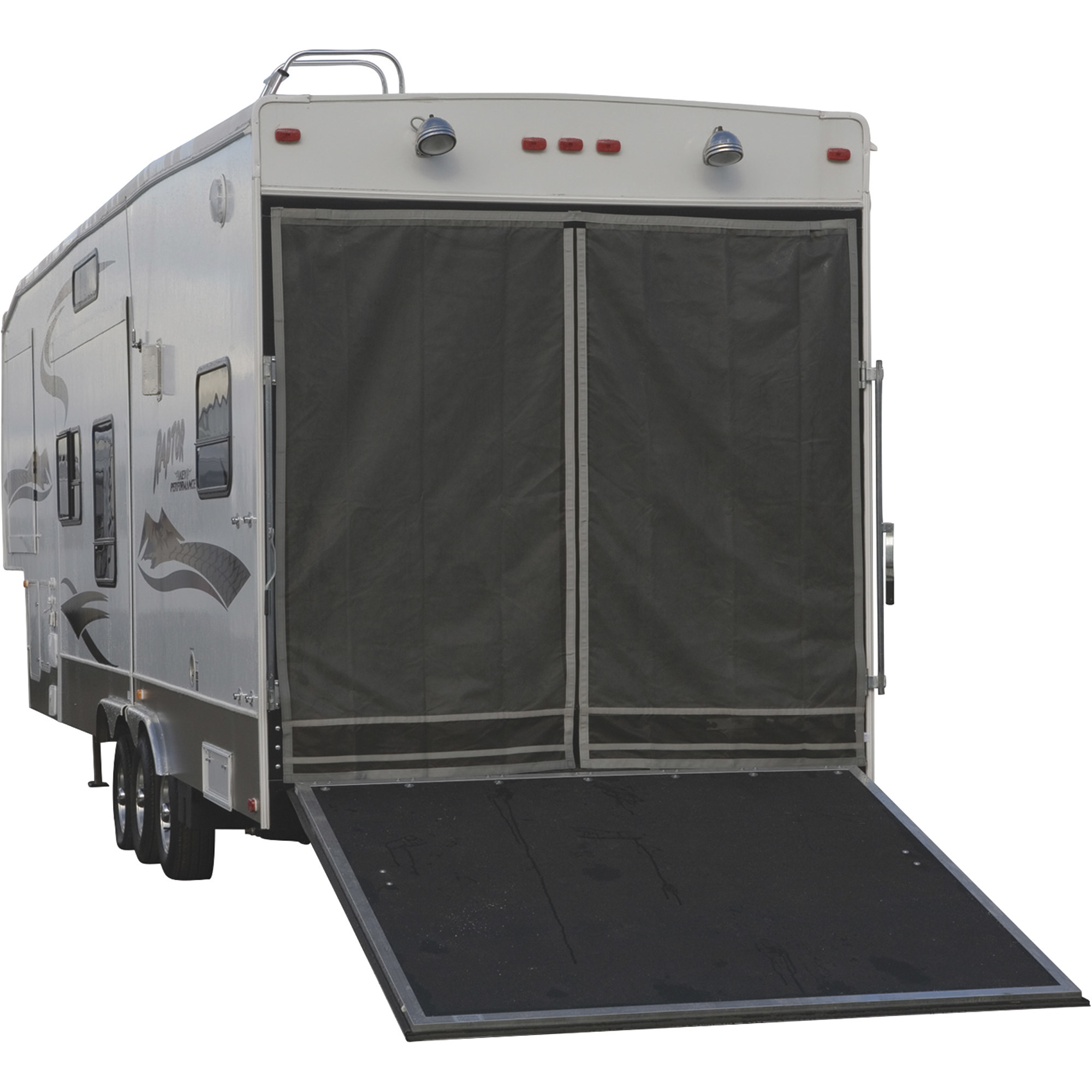 Classic Accessories TV Toy Hauler Adjustable Bug/Shade Tailgate Screen, Steel Frame, Model# 79994